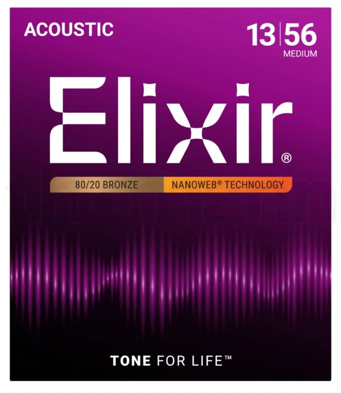 Elixir 11102 13-56 80/20 Bronze Nanoweb